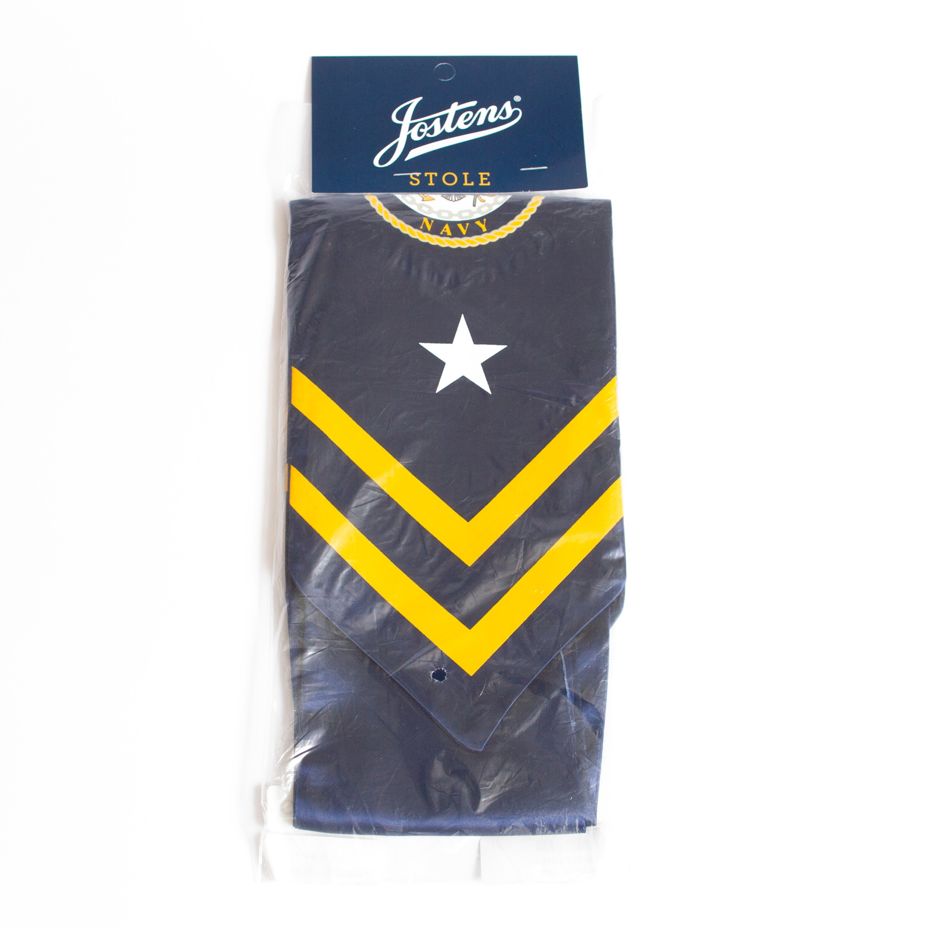 Josten's, Stole of Gratitude, Grad, Stole of Service, Navy, 352073